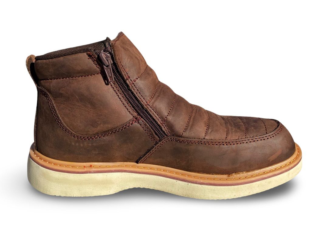 Cebu | Mens DR-100 Brown Square Toe Work Boots
