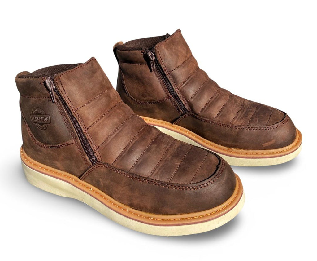Cebu | Mens DR-100 Brown Square Toe Work Boots