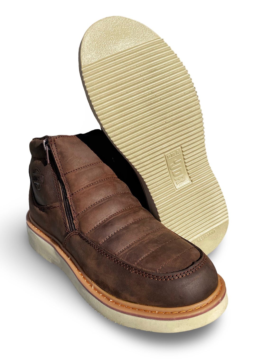 Cebu | Mens DR-100 Brown Square Toe Work Boots