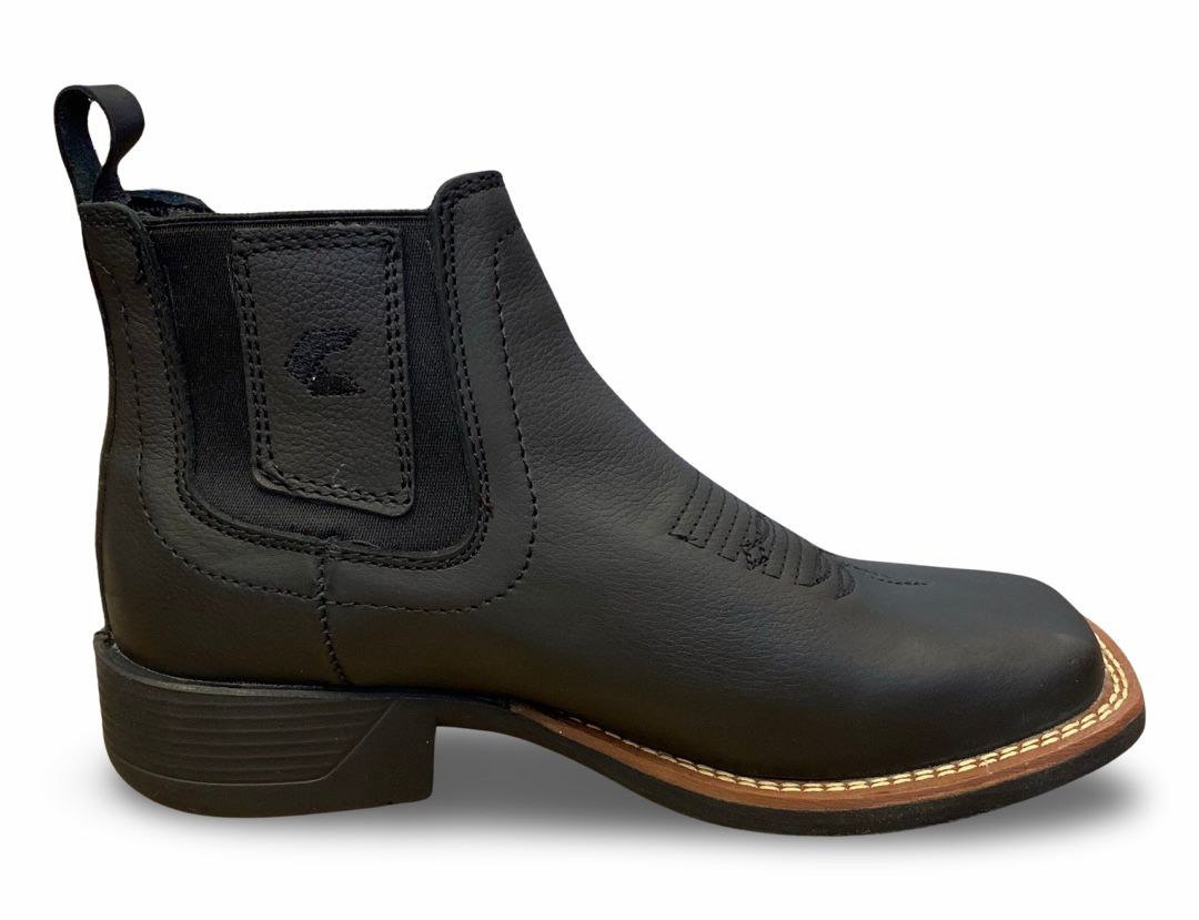 Cebu | Mens Logan Black Square Toe Work Boots