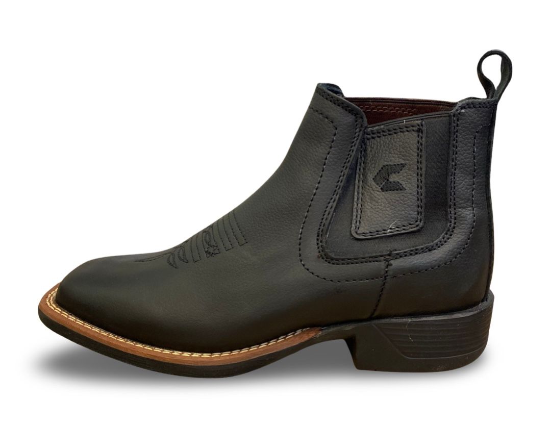 Cebu | Mens Logan Black Square Toe Work Boots