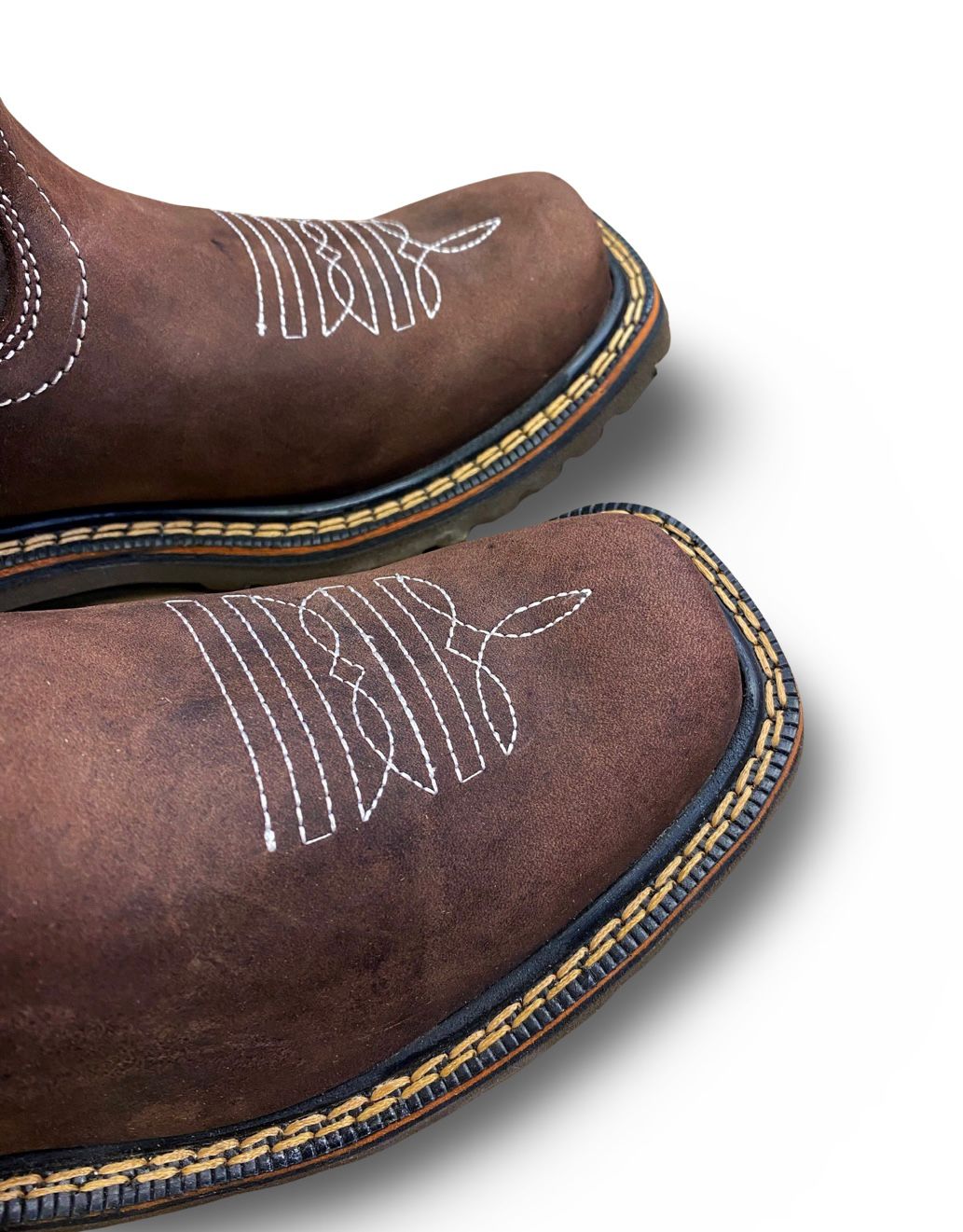 Cebu | Mens PR Chocolate Square Toe Work Boots