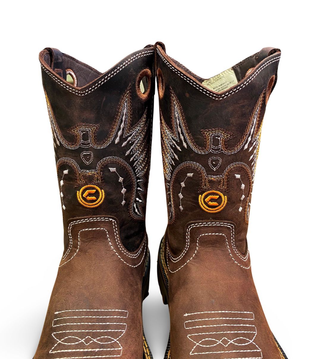 Cebu | Mens PR Chocolate Square Toe Work Boots