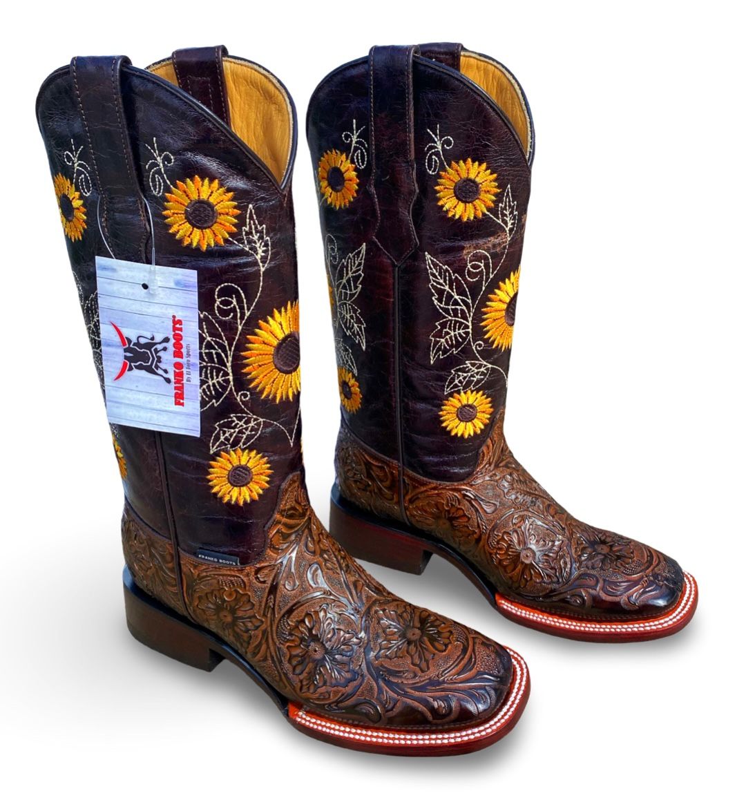 Franko Boots Women's Girasoles Cincelado Cafe