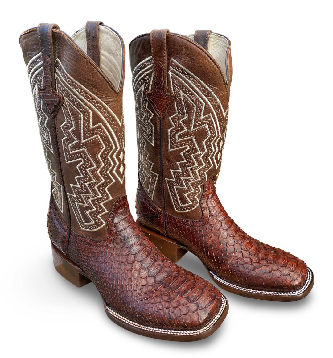 Franko Boots Mens Bulldog Python Cafe Original 100