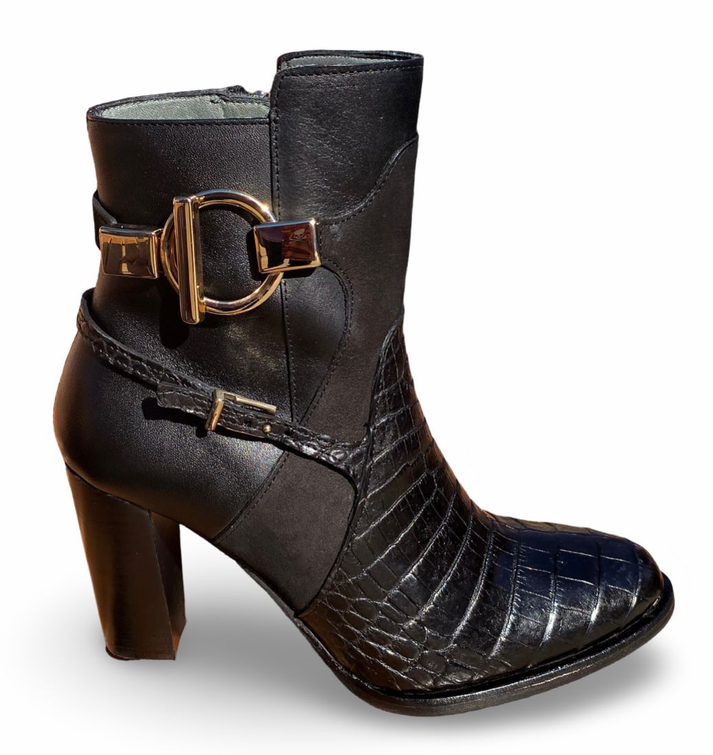 Cuadra Wmns Ankle Boots Moreleti CMP/Res Velvet Black Leather 3G5MPVL