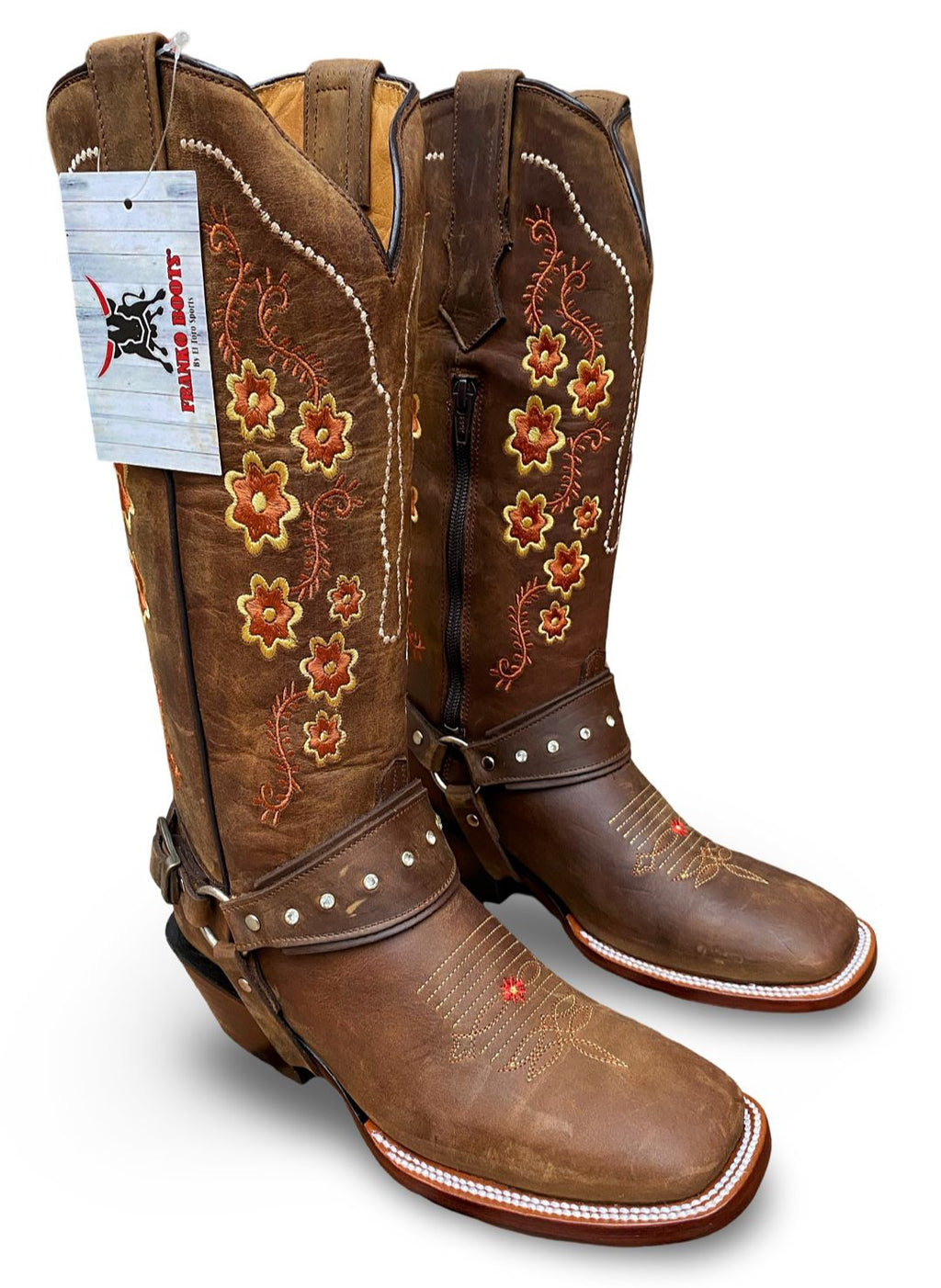 Franko Boots Women's Rosario Crazy Cafe Rodeo Boot