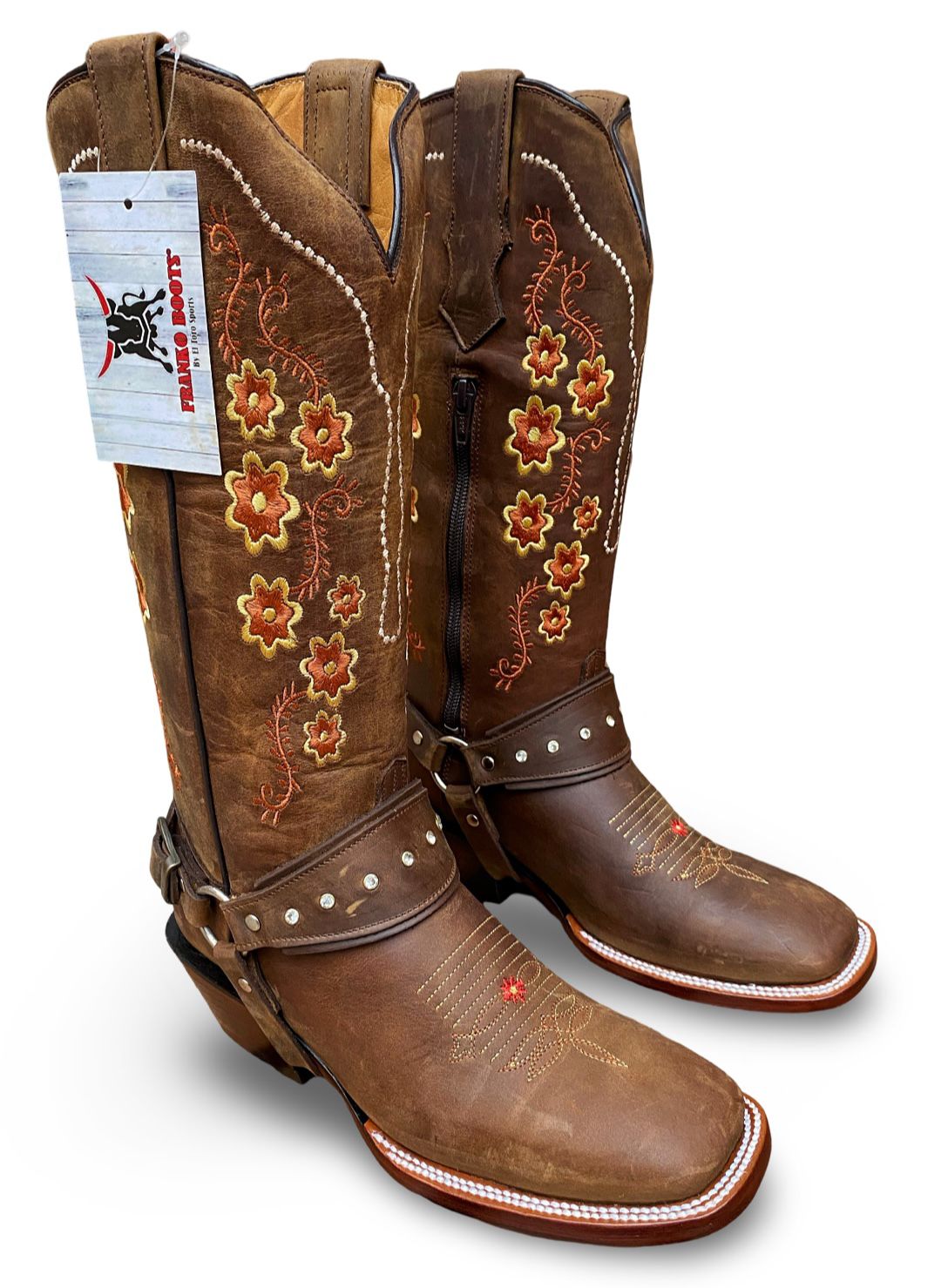 Franko Boots Women's Rosario Crazy Cafe Rodeo Boot