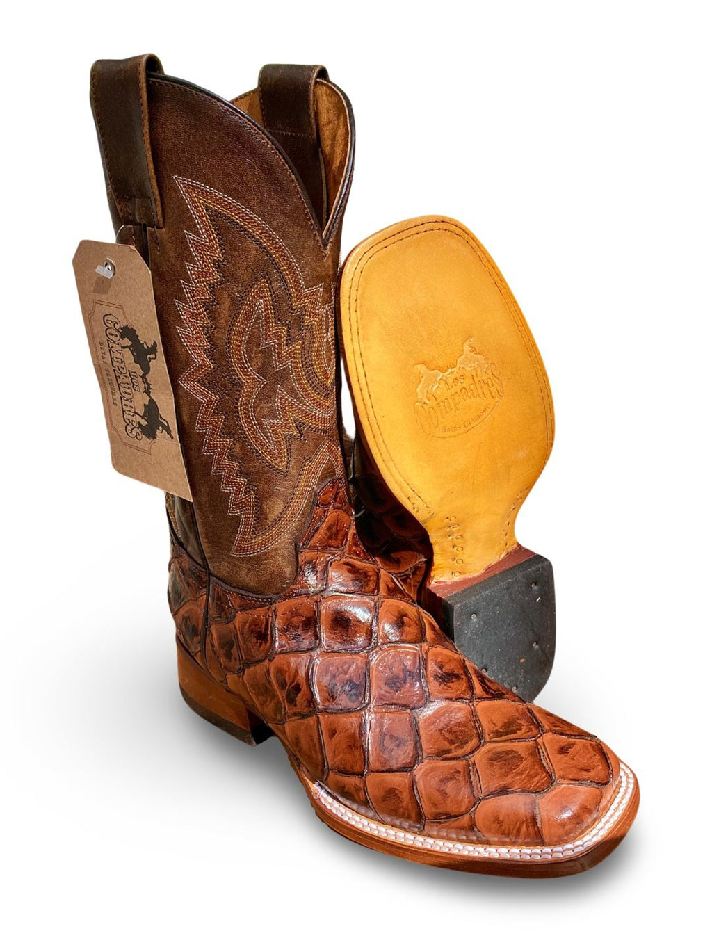 Los Compadres | Women's 286-14B Pez GB Pirarucu Cafe Bulldog Western Boot