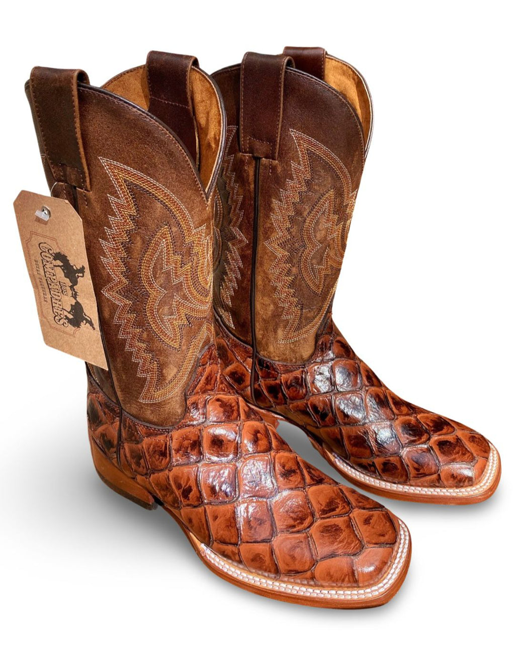 Los Compadres | Women's 286-14B Pez GB Pirarucu Cafe Bulldog Western Boot
