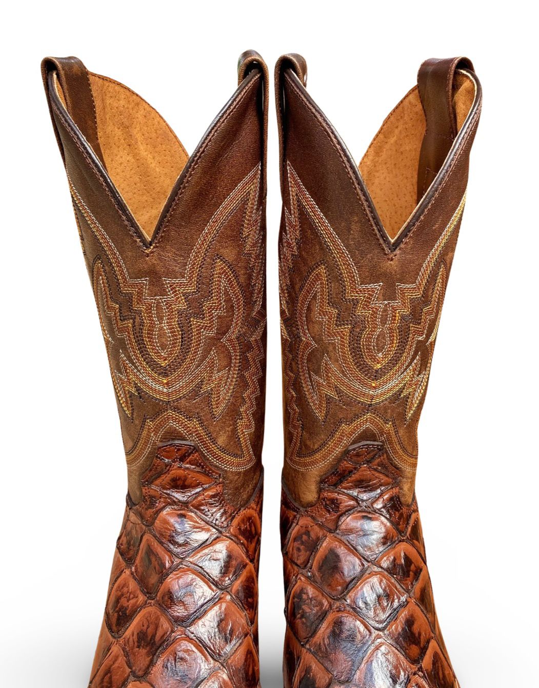 Los Compadres | Women's 286-14B Pez GB Pirarucu Cafe Bulldog Western Boot