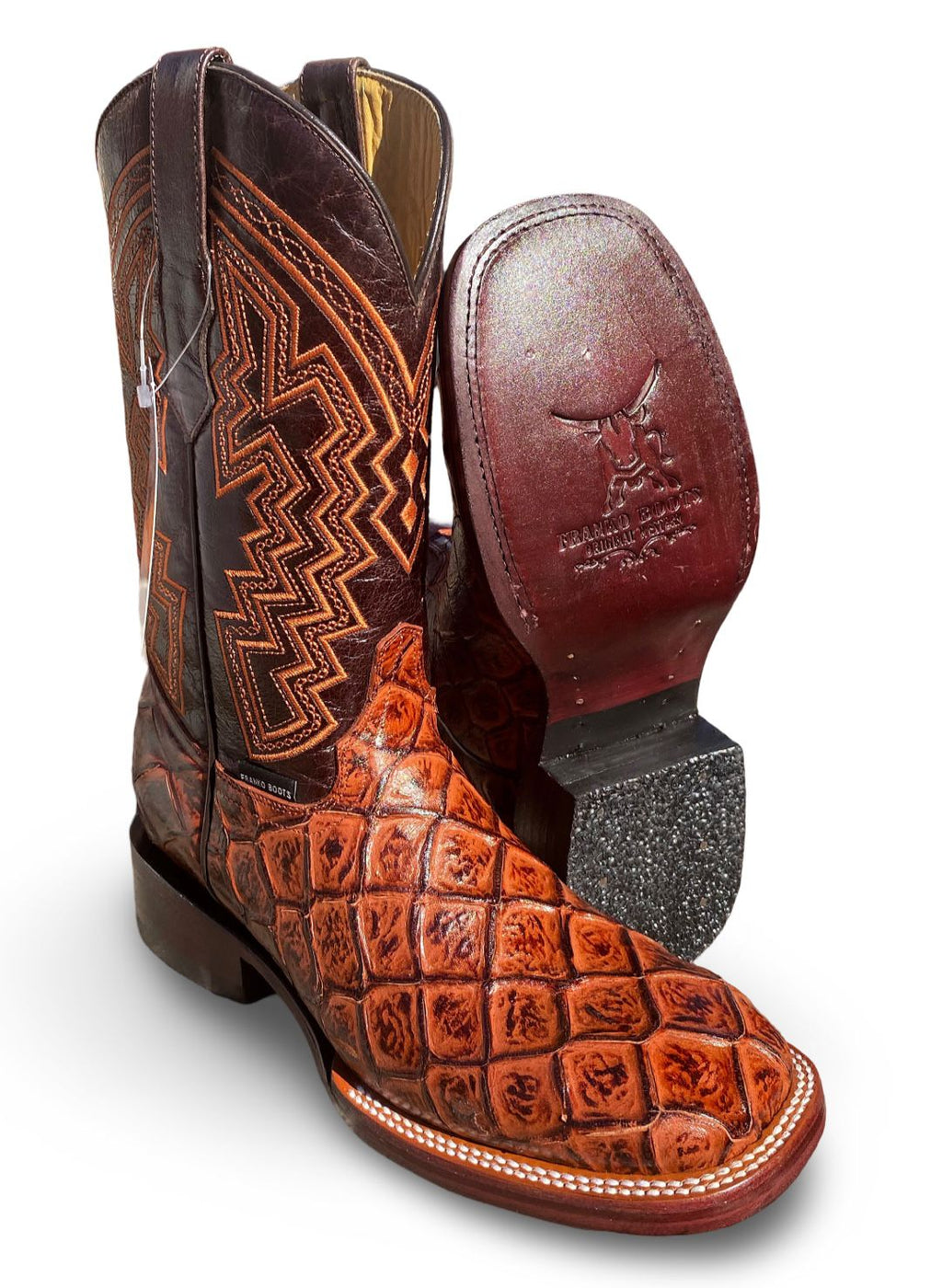 Franko Boots Mens Bulldog Pescado Conac