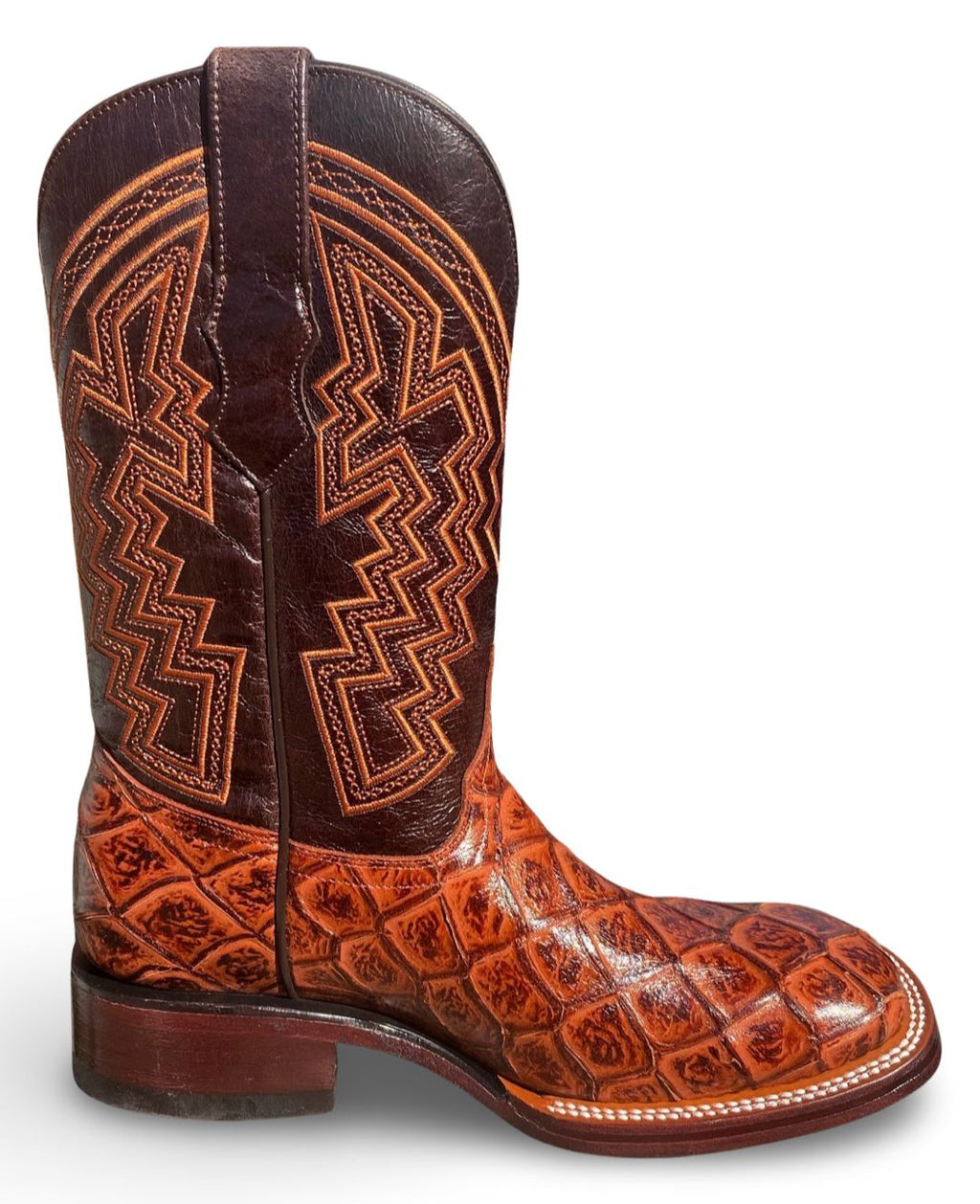 Franko Boots Mens Bulldog Pescado Conac