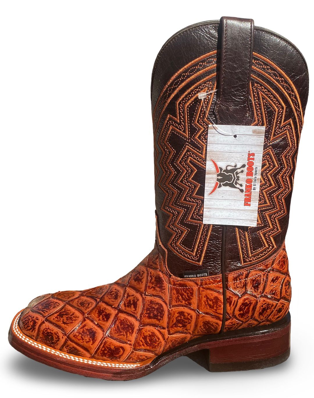 Franko Boots Mens Bulldog Pescado Conac