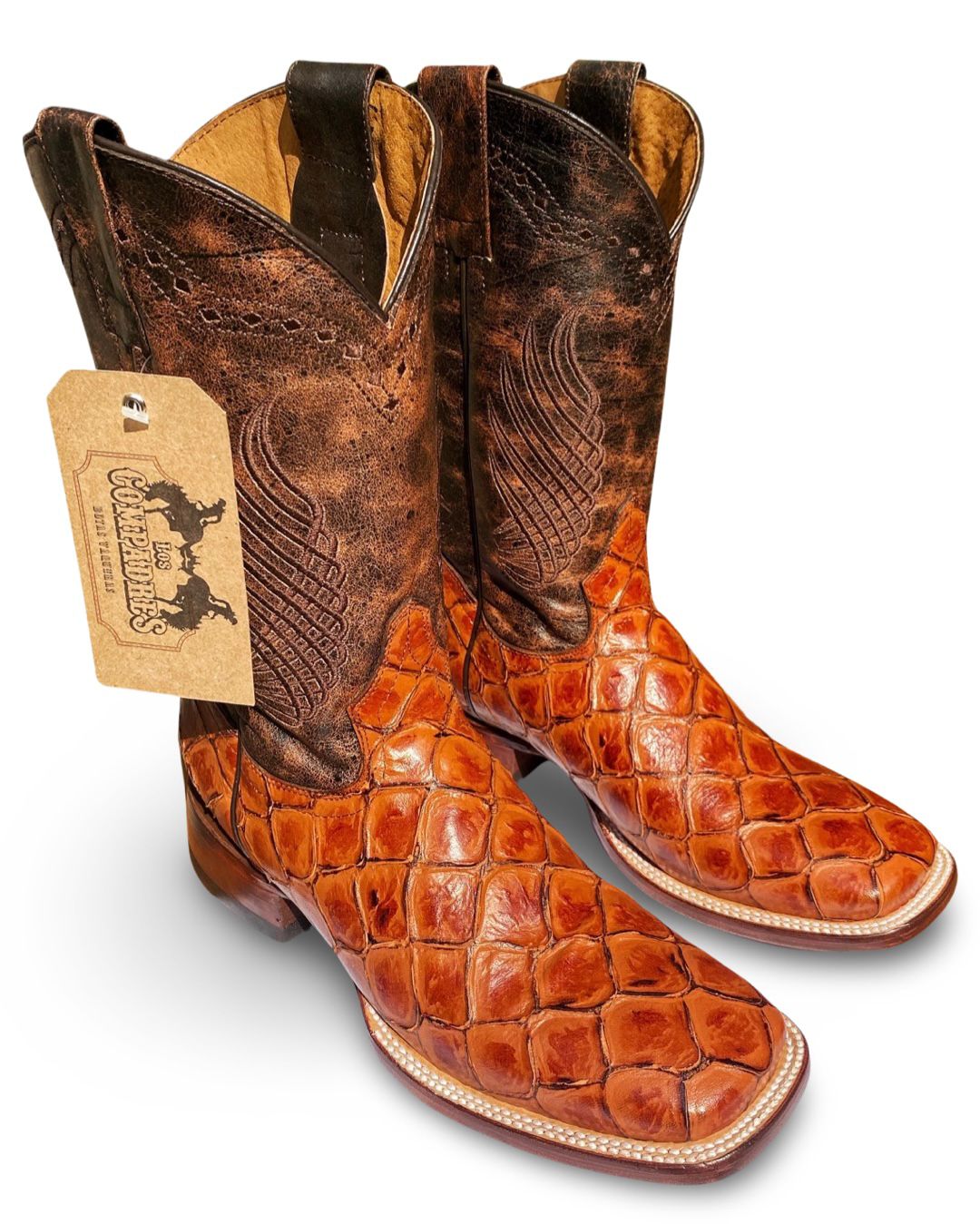 Los Compadres | Mens 286-5 Pez Pirarucu Shedron Bulldog Western Boot