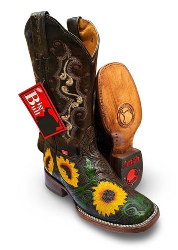 Big Bull Womens Yareli 51537 Cincelado Girasol Cafe Miel Wester Boot