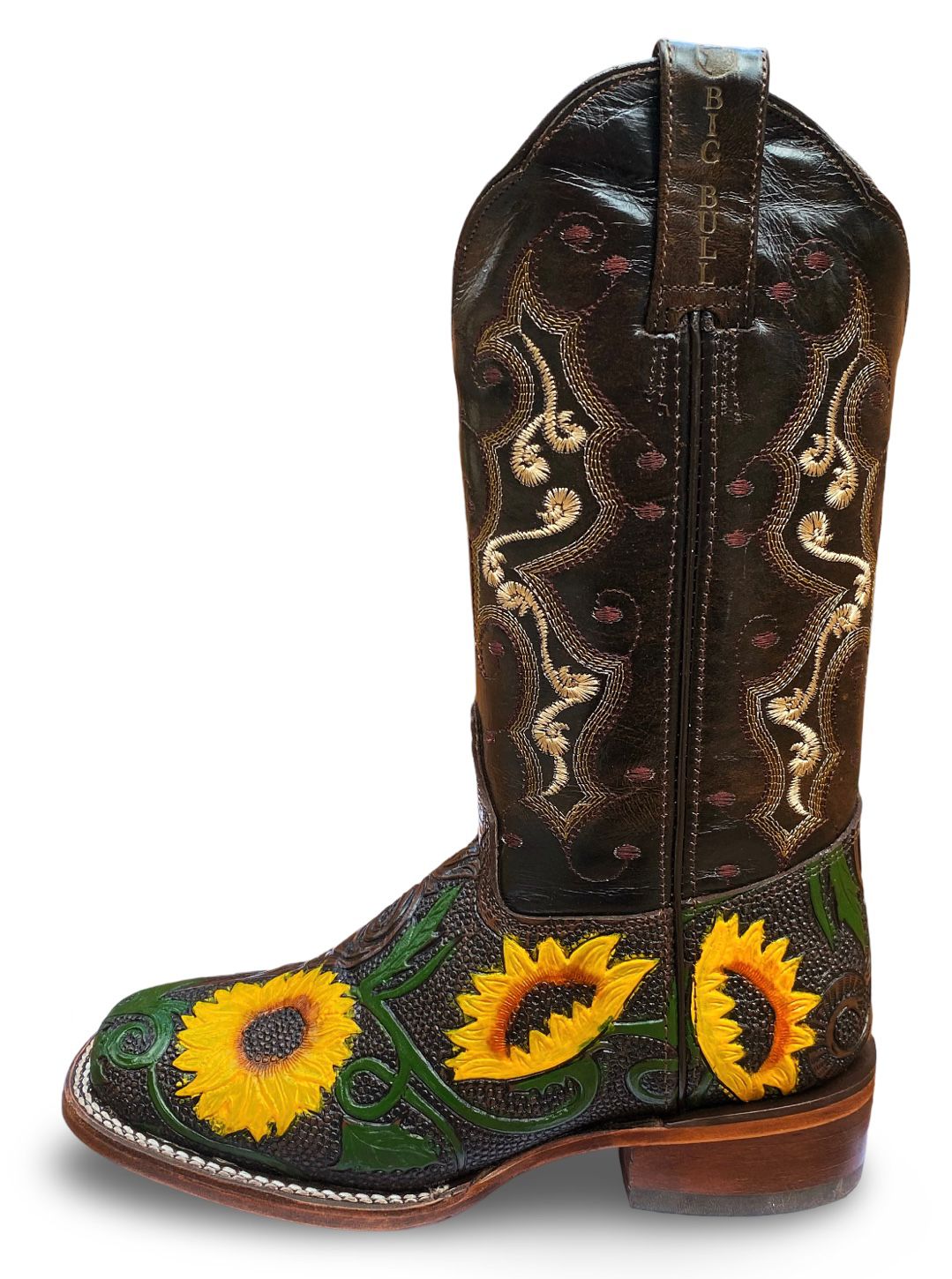 Big Bull Womens Yareli 51537 Cincelado Girasol Cafe Miel Wester Boot