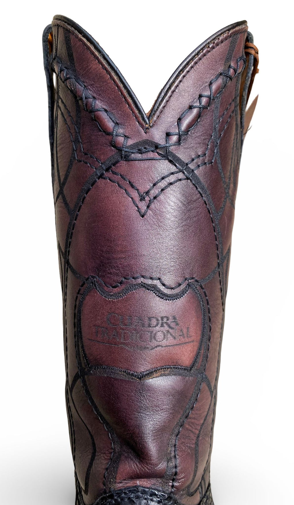 Cuadra Mens Lisboa Cherry Python Embroidery/Laser Boots 3Z2LPH