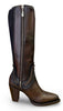 Cuadra Wmns Boot Res Santana Cafe LD Chocolate Zipper & Elastic Round Toe 3F0RRS