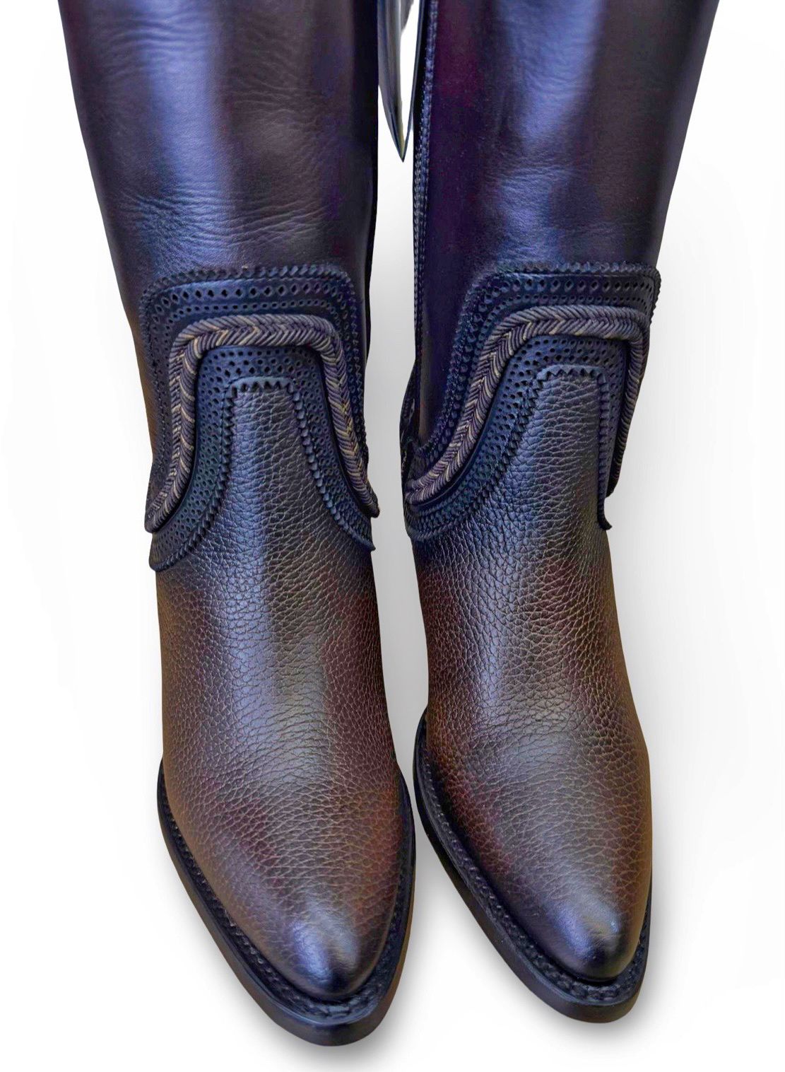 Cuadra Wmns Boot Res Santana Cafe LD Chocolate Zipper & Elastic Round Toe 3F0RRS