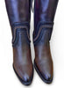 Cuadra Wmns Boot Res Santana Cafe LD Chocolate Zipper & Elastic Round Toe 3F0RRS