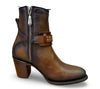 Cuadra | Wmns Botin de Res Evolution Miel Honey Black Zipper Harness Stud 4V19RS