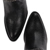 Cuadra Wmns Boot Black Python Embroidered Stud Zipper Piton Belly Cosmo Negro 3F82PM
