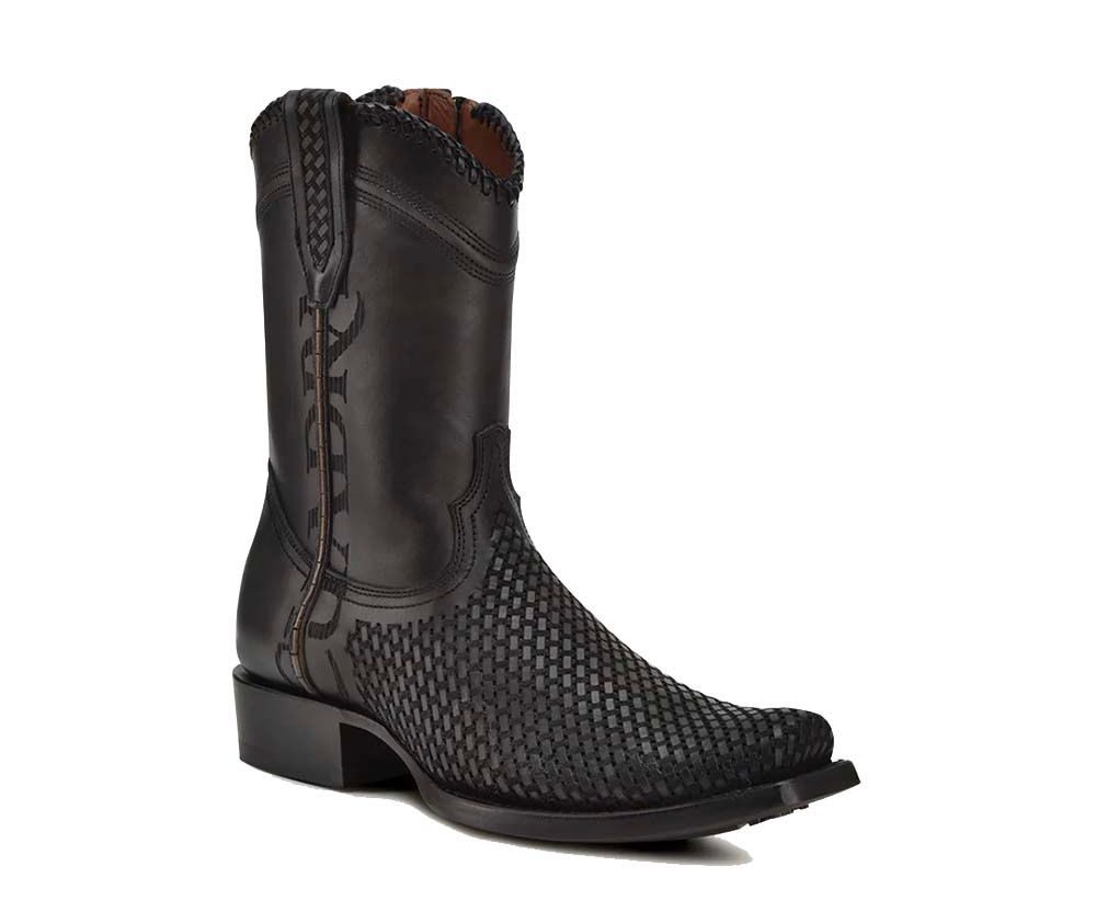 Cuadra Mens MN Oxford Laser Woven Narrow Square Toe Bota de Res Crust Tokio Gris 1J2YRS