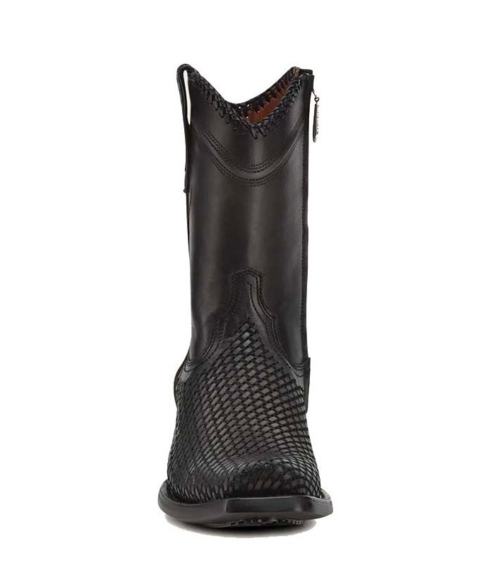 Cuadra Mens MN Oxford Laser Woven Narrow Square Toe Bota de Res Crust Tokio Gris 1J2YRS