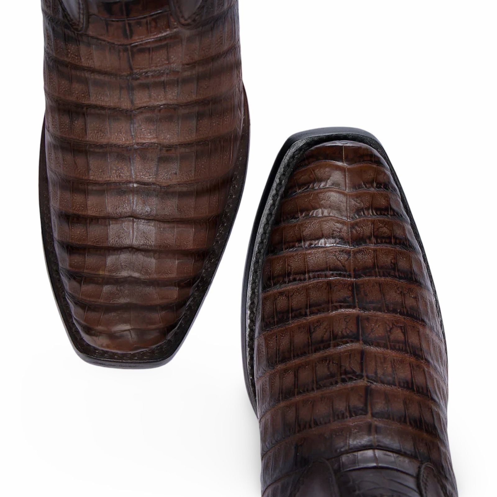 Cuadra Mens Bota De Fuscus Lomo Belly Atlantic Paja Caiman Laser Zipper 1J3MFY