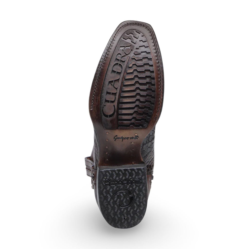 Cuadra Mens Bota De Fuscus Lomo Belly Atlantic Paja Caiman Laser Zipper 1J3MFY