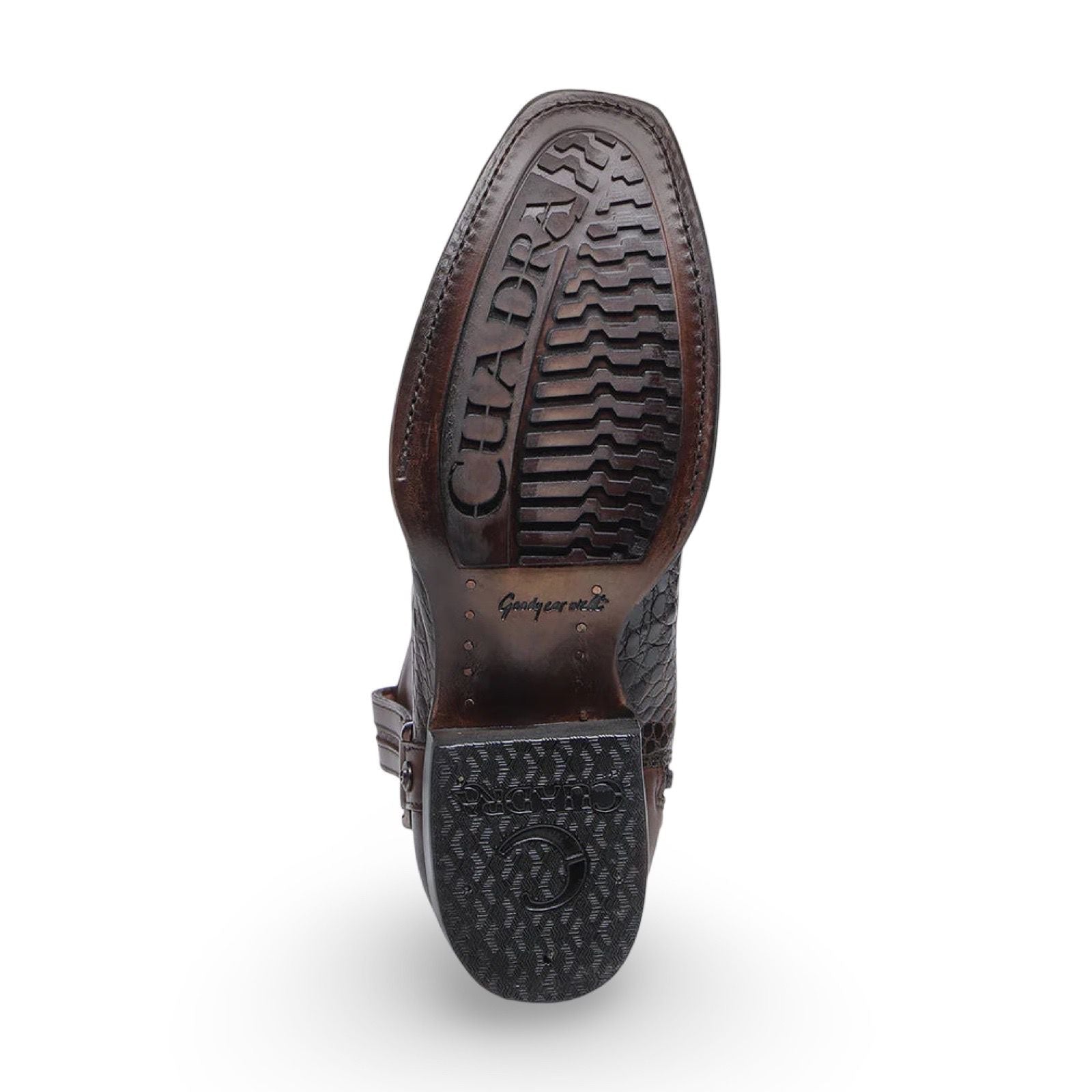 Cuadra Mens Bota De Fuscus Lomo Belly Atlantic Paja Caiman Laser Zipper 1J3MFY