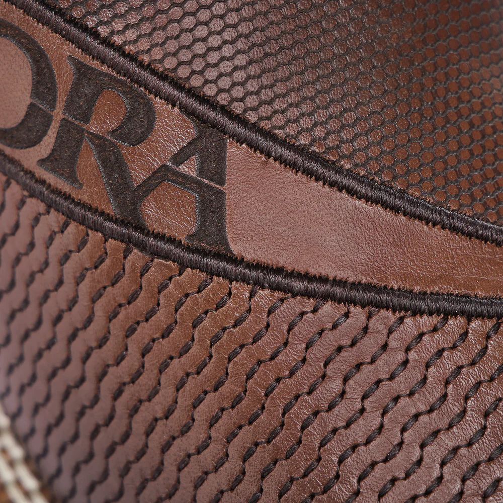 Cuadra Mens MN Honey Laser Embroidered Stud Square Toe Bota de Res Crust Miel 3Z2VRS
