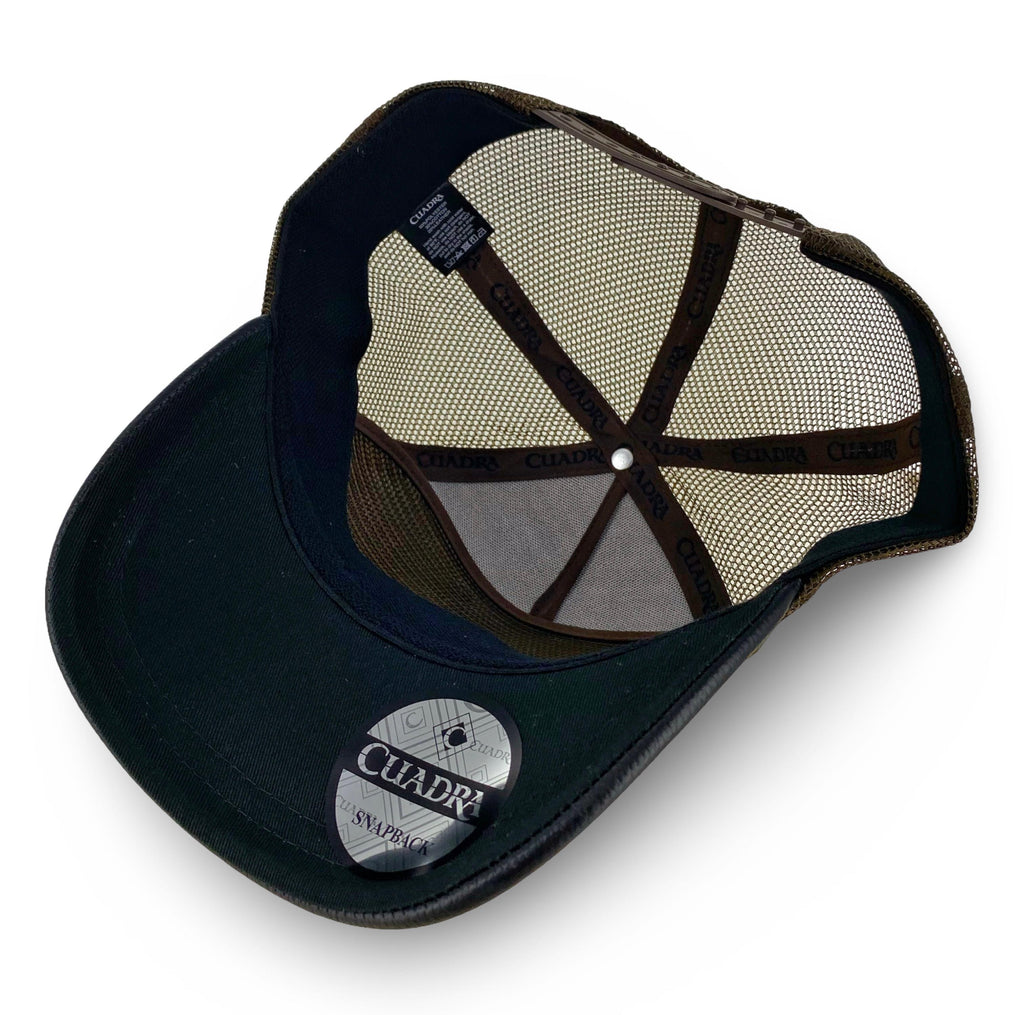 CUADRA | Blue & Brown Python Patch Cap