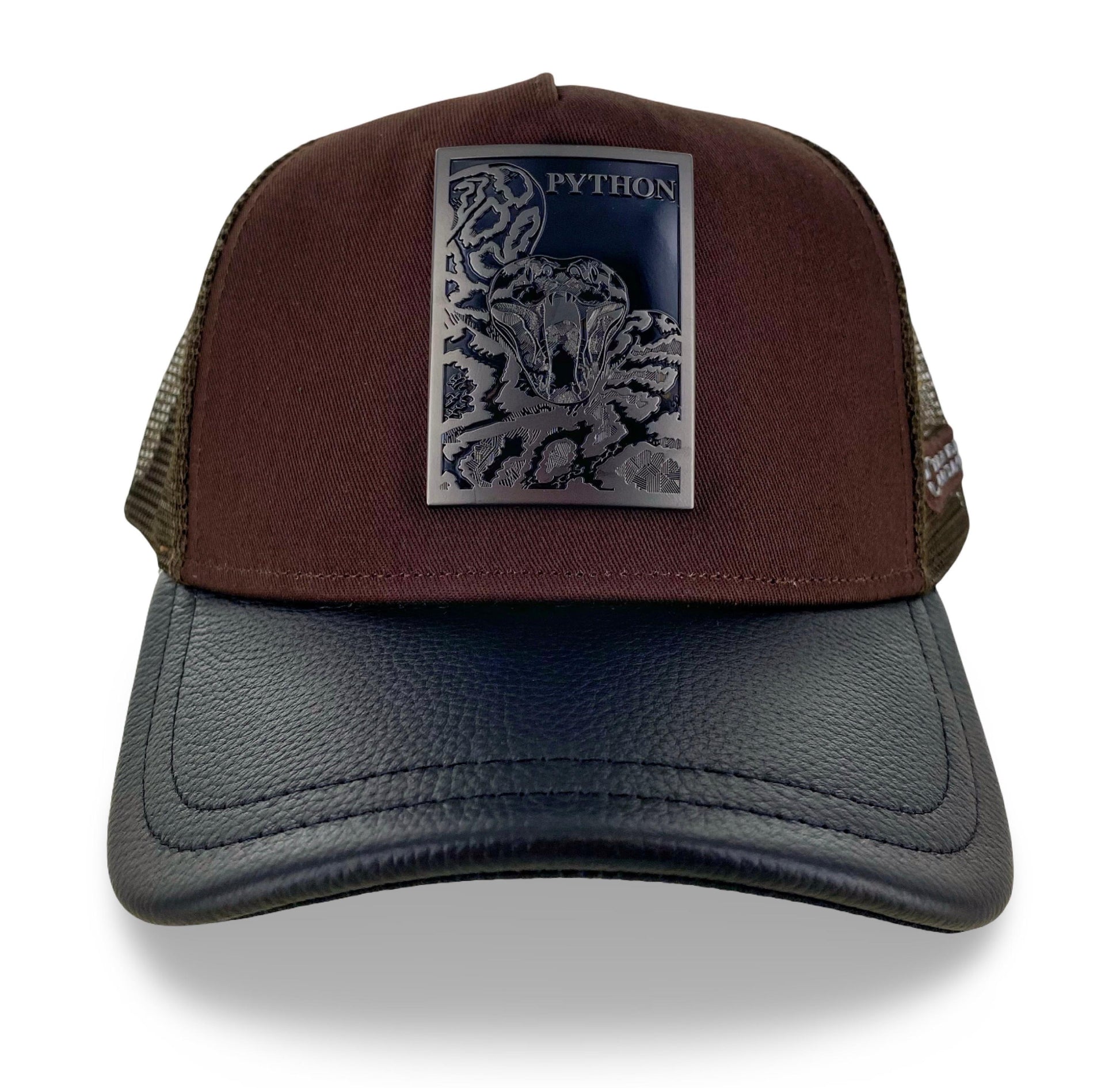 CUADRA | Blue & Brown Python Patch Cap