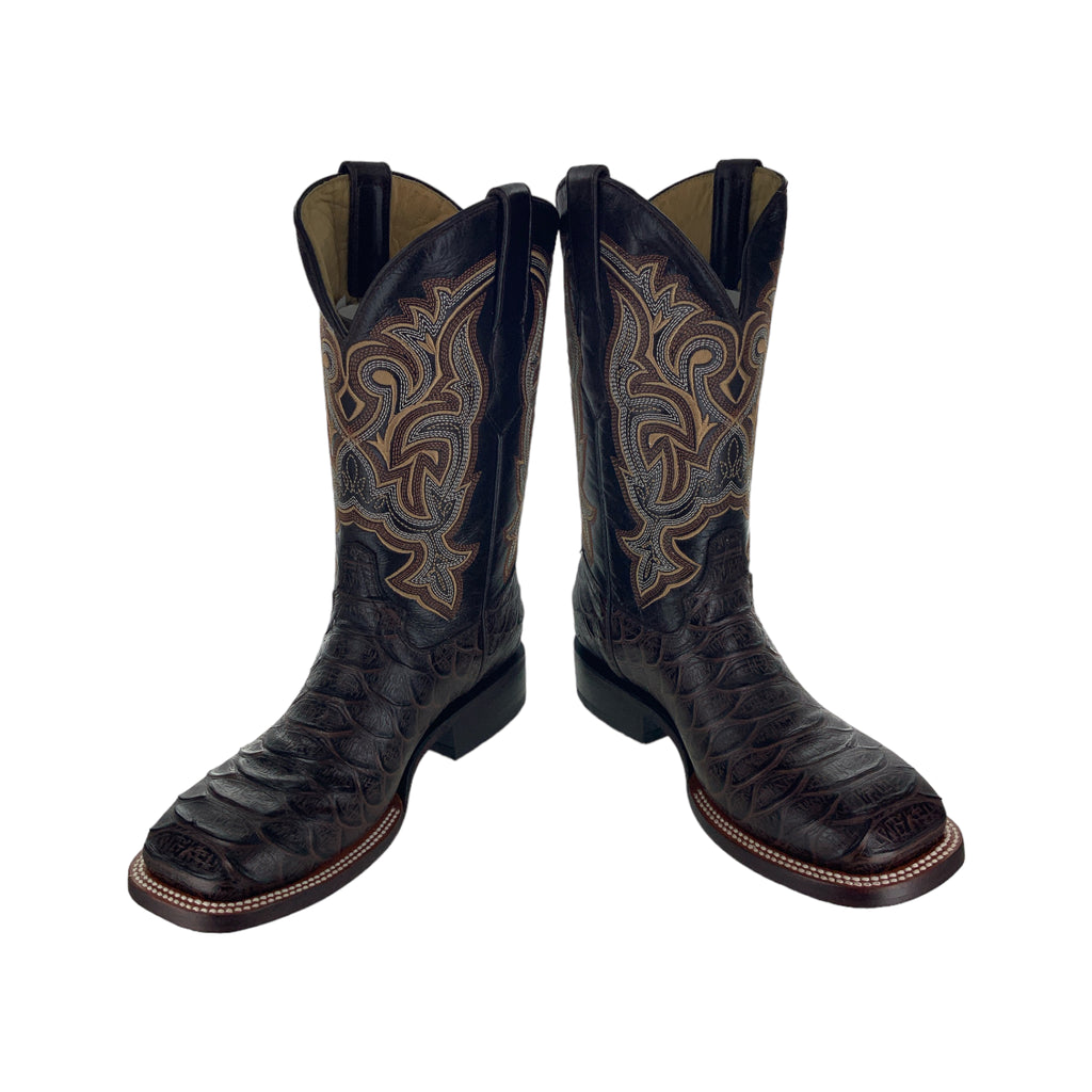 Franko Boots Mens Bulldog GB Python Cafe