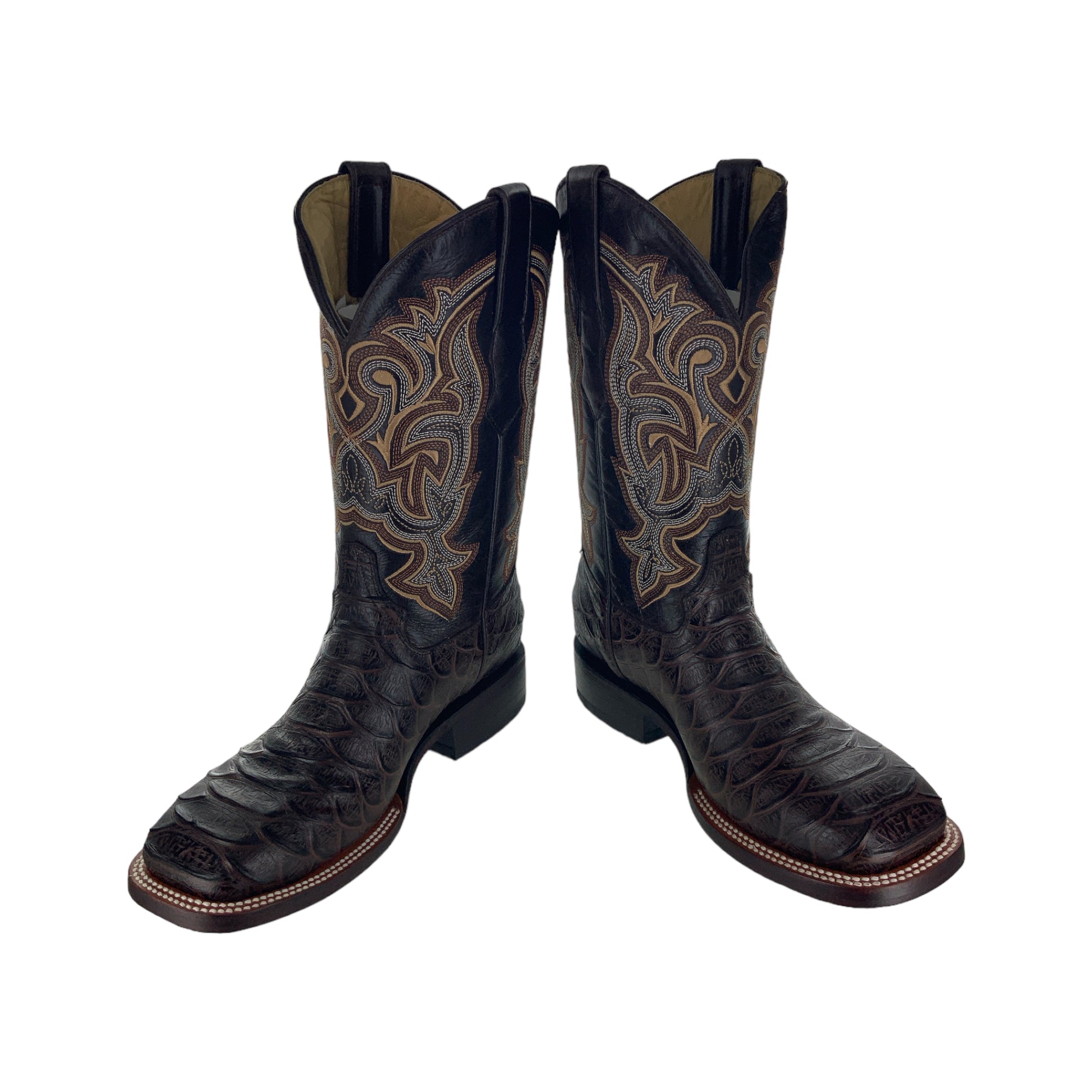 Franko Boots Mens Bulldog GB Python Cafe