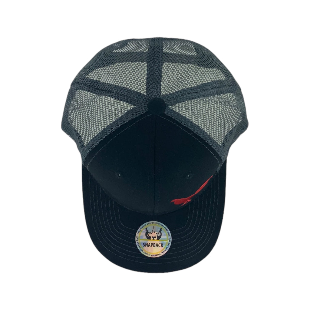 Hat Republic MX Red Logo Snapback Black Grey OSFM