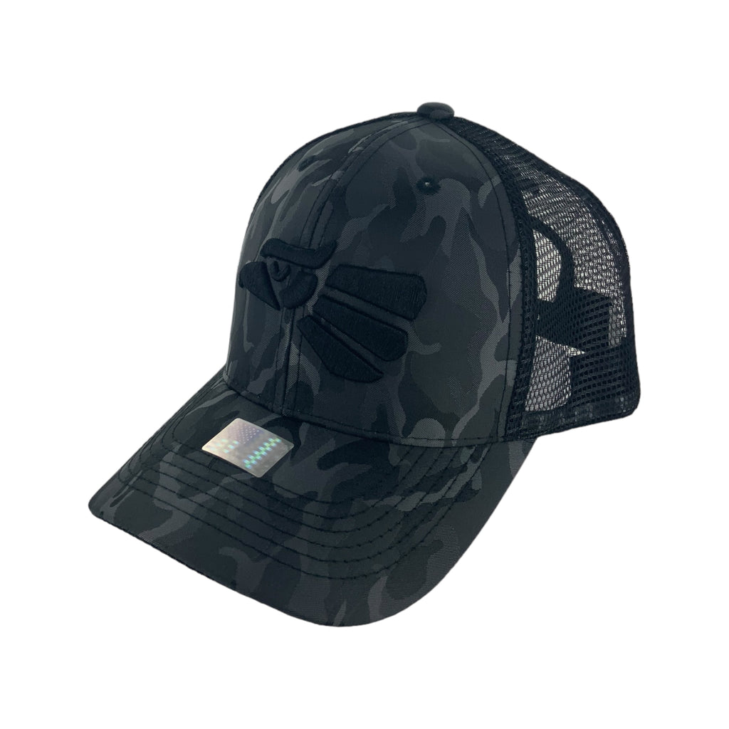 Hat Republic Aguila Mexicana Logo Snapback Black Camo OSFM