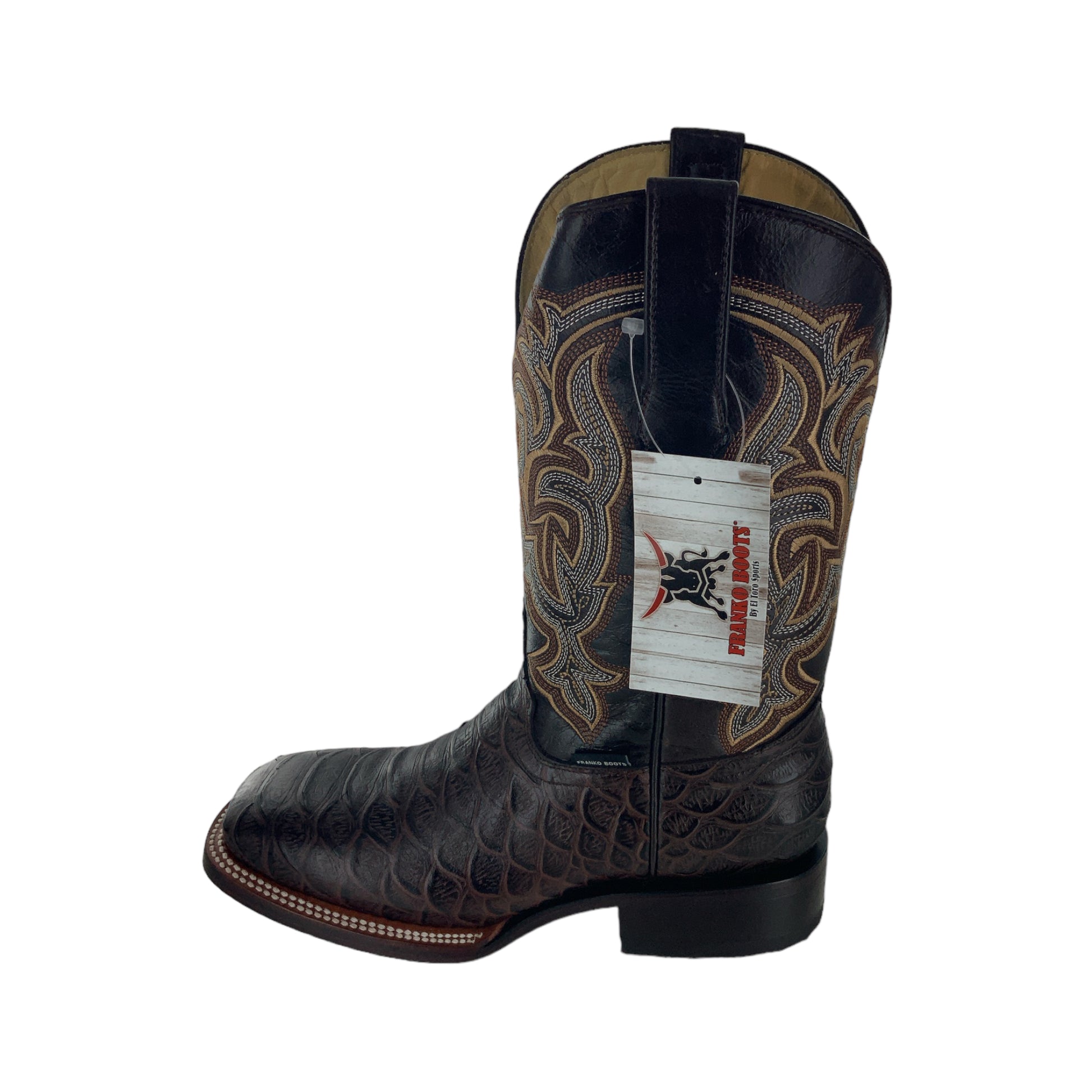 Franko Boots Mens Bulldog GB Python Cafe