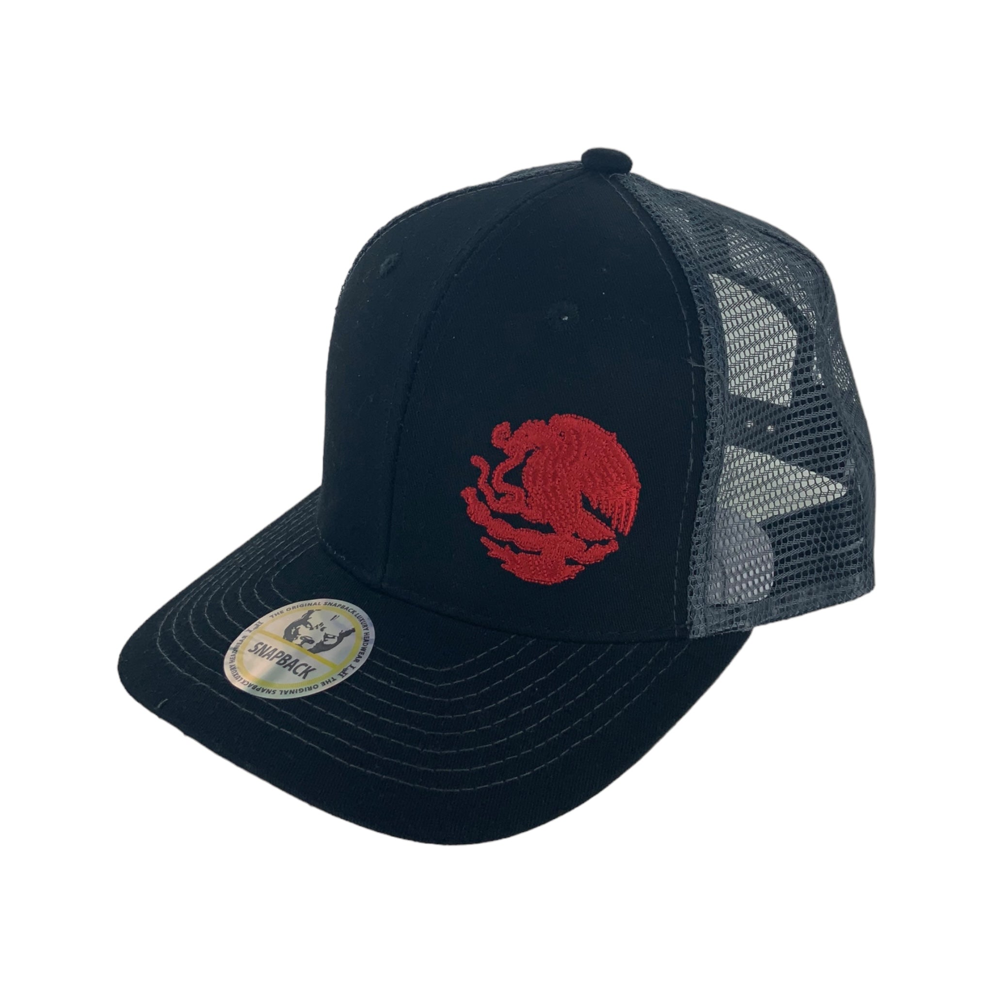 Hat Republic MX Red Logo Snapback Black Grey OSFM