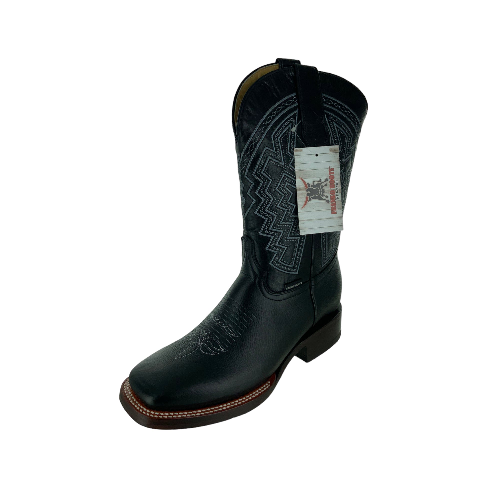 Franko Boots Mens Texas Flother Negro