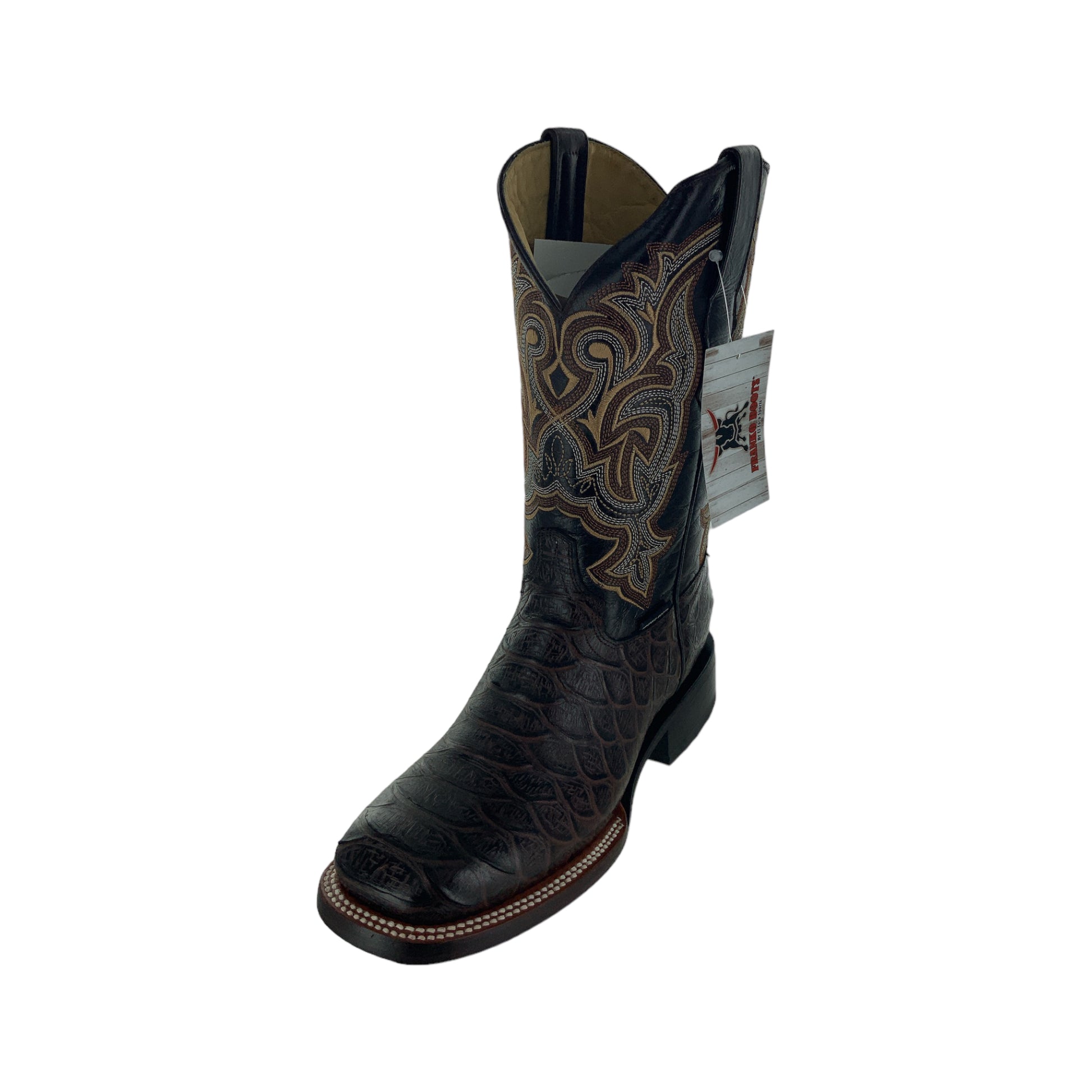 Franko Boots Mens Bulldog GB Python Cafe