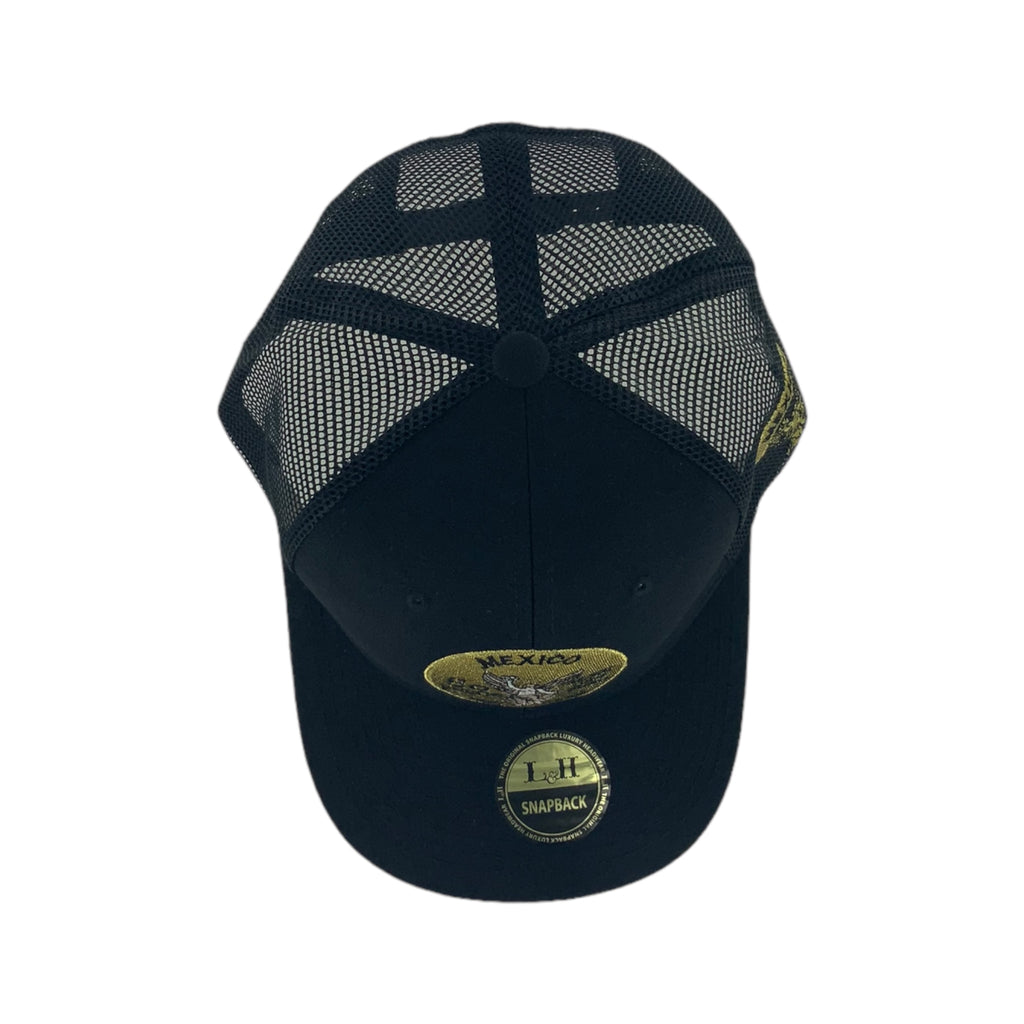 L & H Centenario Coin Patch Snapback Black Gold OSFM