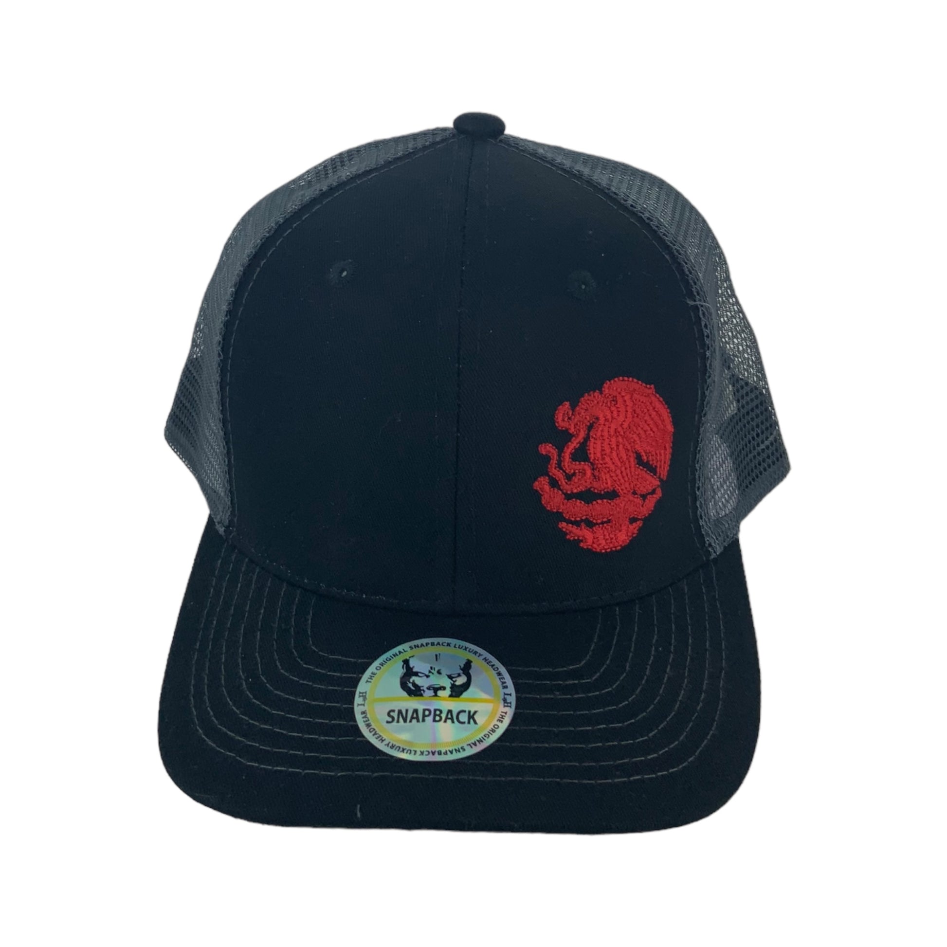 Hat Republic MX Red Logo Snapback Black Grey OSFM