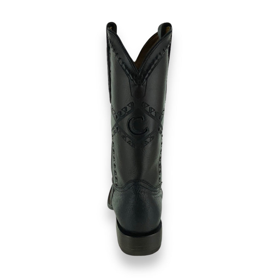 Cuadra Mens Avestruz Panza Negro 3Z01AB