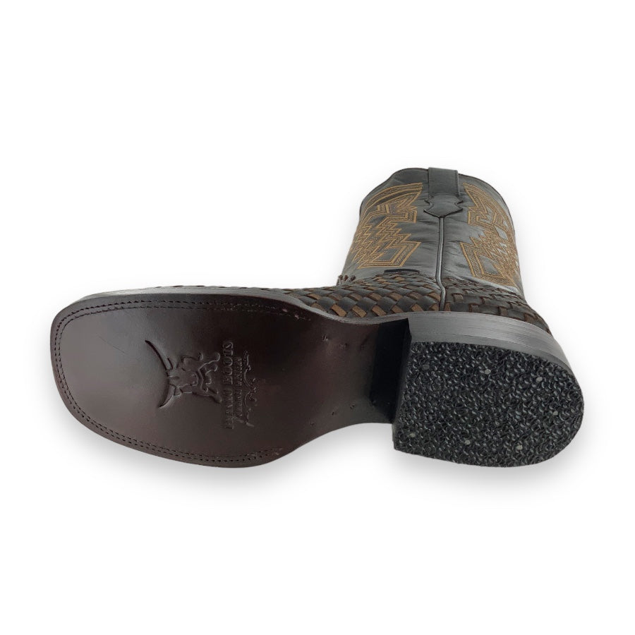 Franko Boots Mens Bulldog Petatillo Cafe - Negro