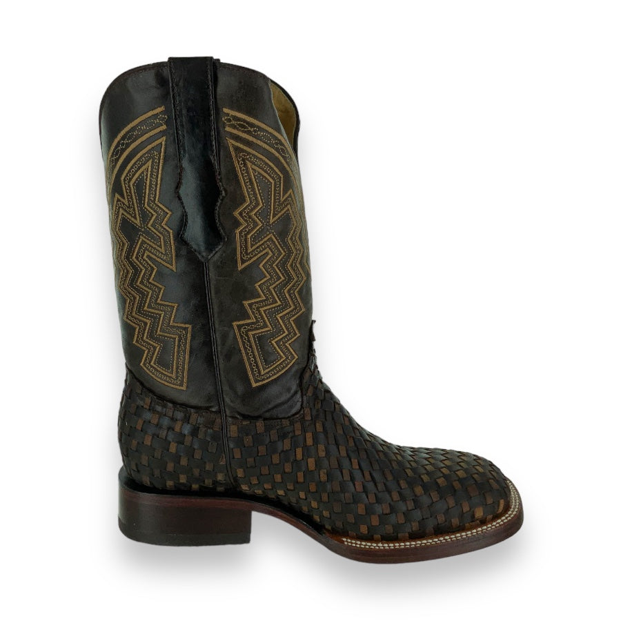 Franko Boots Mens Bulldog Petatillo Cafe - Negro