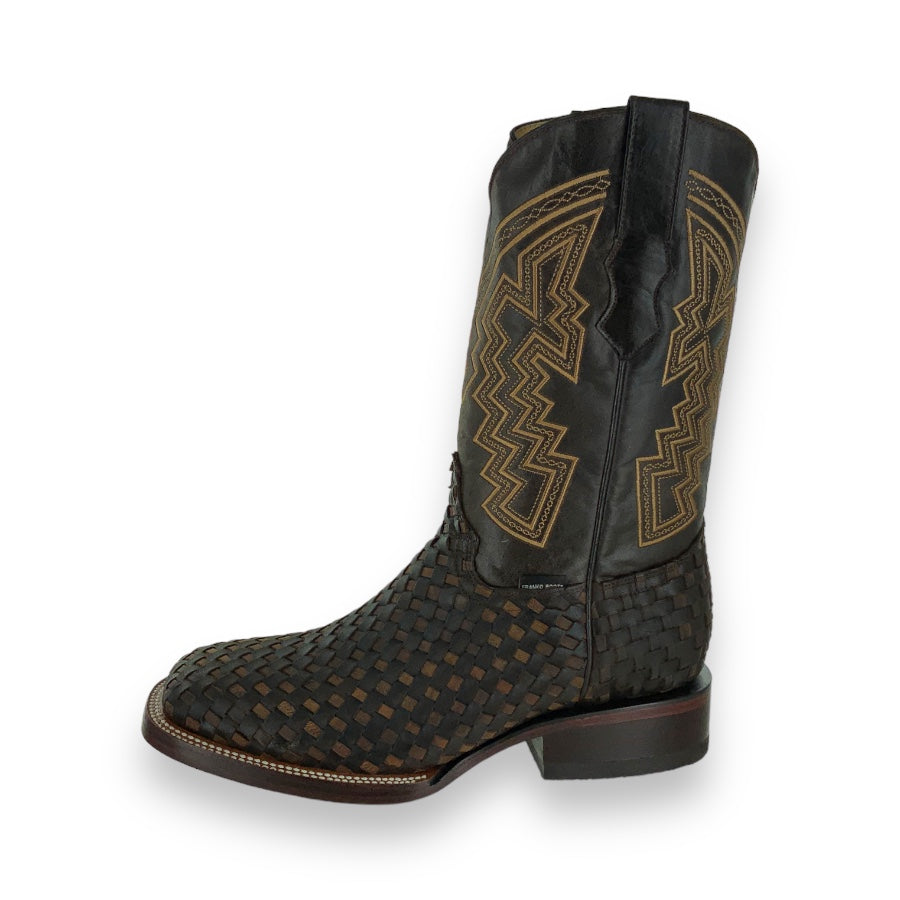 Franko Boots Mens Bulldog Petatillo Cafe - Negro