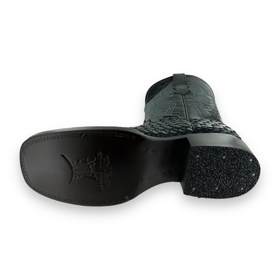 Franko Boots Mens Bulldog Petatillo Negro